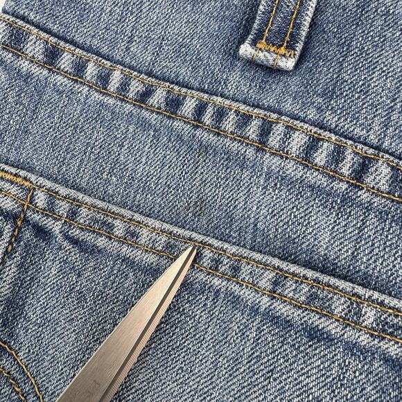 Carhartt Jeans Mens 36x32 Blue Denim Straight Leg Medium Wash Work Wear Cotton - Picture 7 of 9